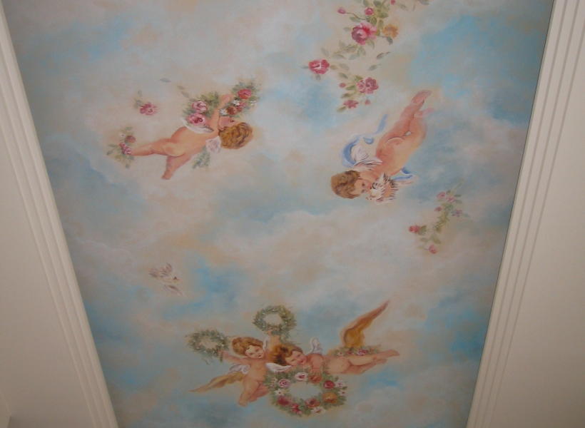 Peinture sur plafond